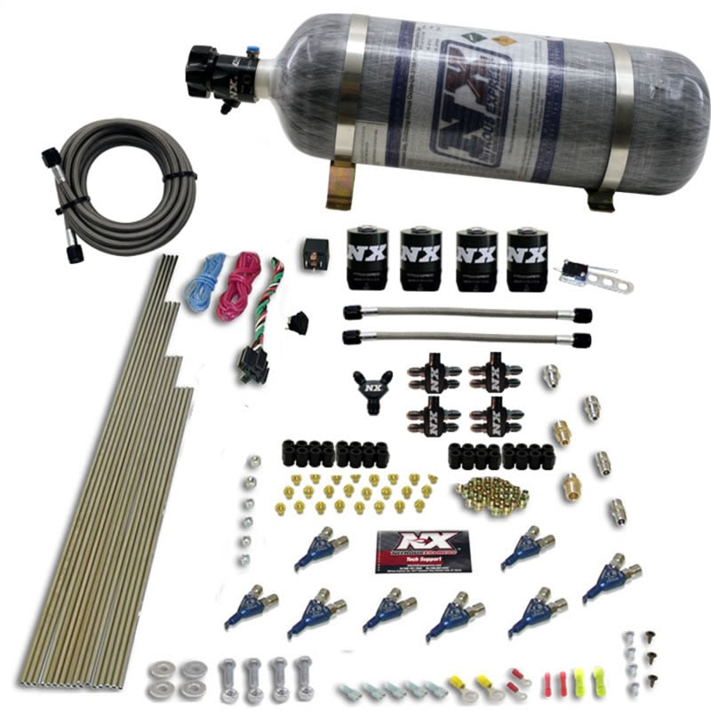 Load image into Gallery viewer, Nitrous Express 8 Cyl Alcohol Nitrous Kit (250-550HP) w/Composite Bottle

