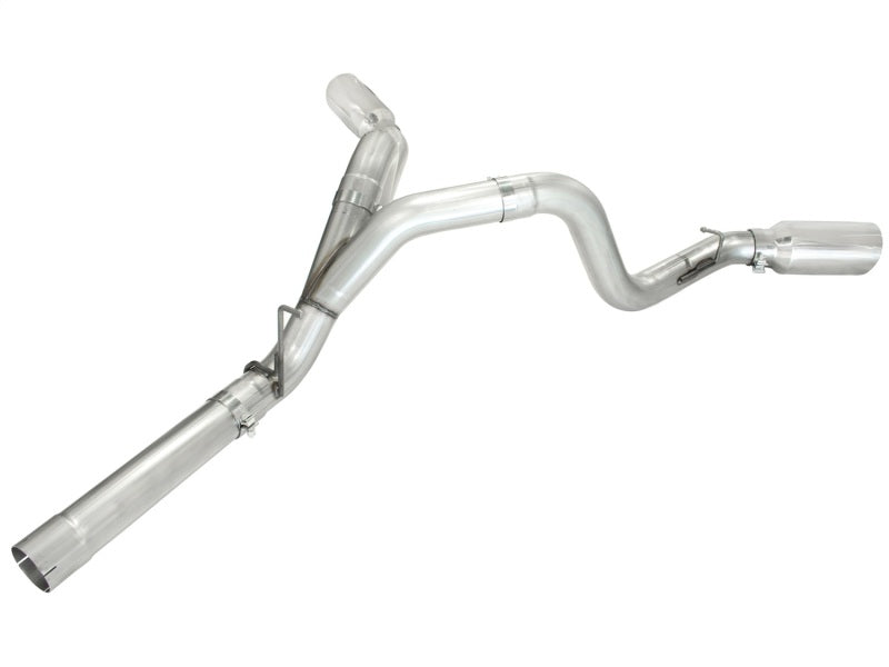 Load image into Gallery viewer, aFe MACHForce XP Exhaust Aluminized Dual Split DPF Back 11-15 GM Diesel Truck V8-6.6L (td) (pol tip)

