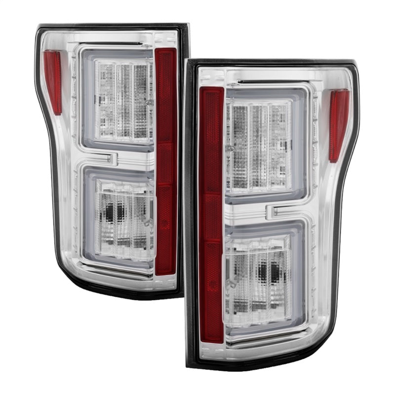 Load image into Gallery viewer, Spyder 18-19 Ford F-150 (W/O Blind Spot Sensor) LED Tail Lights - Chrome (ALT-YD-FF15018-LED-C)
