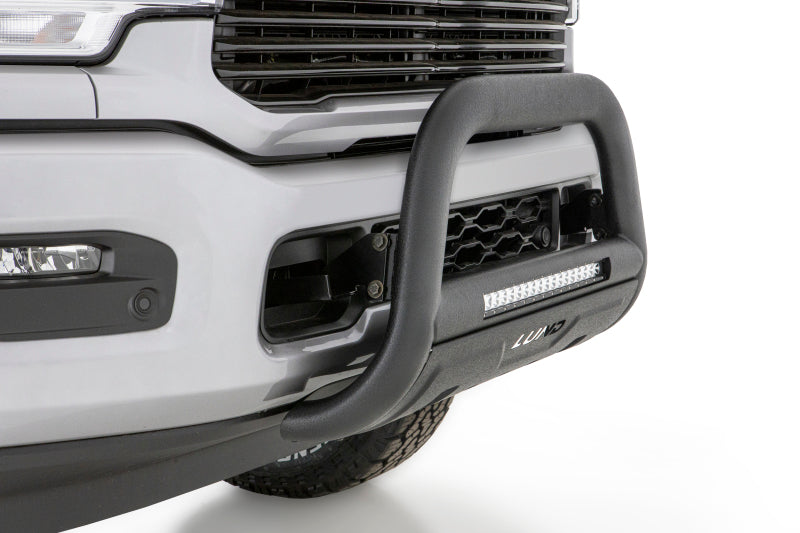 Load image into Gallery viewer, Lund 16-17 Nissan Titan XD Bull Bar w/Light &amp; Wiring - Black
