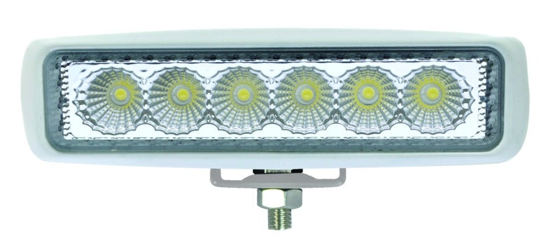 Load image into Gallery viewer, Hella Value Fit Mini Flush Mount 7.7in - 18W White Housing Flood Beam LED Light Bar
