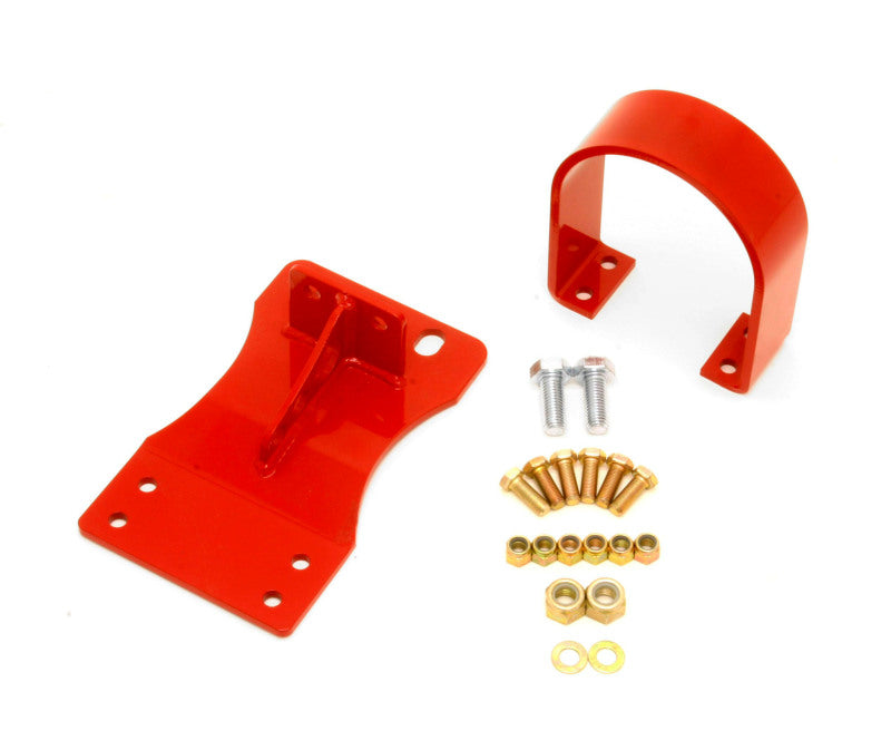 Load image into Gallery viewer, BMR 10-15 5th Gen Camaro V8 Auto Front Driveshaft Safety Loop - Red
