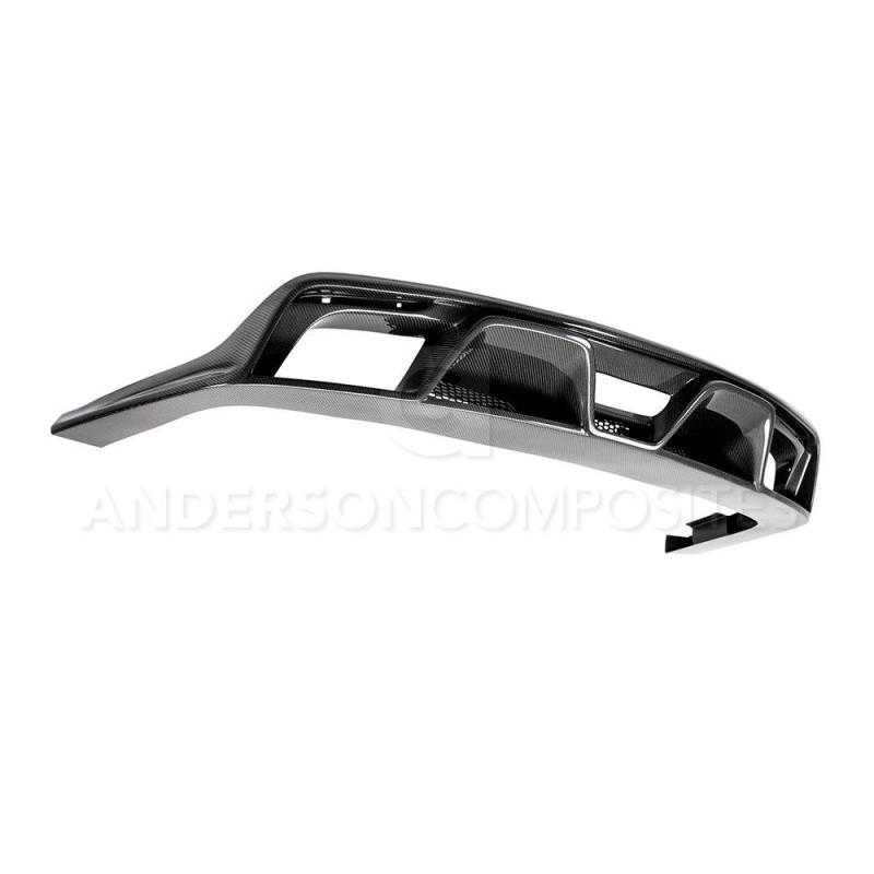 Load image into Gallery viewer, Anderson Composites 15-16 Ford Mustang R-Style Carbon Fiber Rear Valance (for Quad Tip Exhaust)
