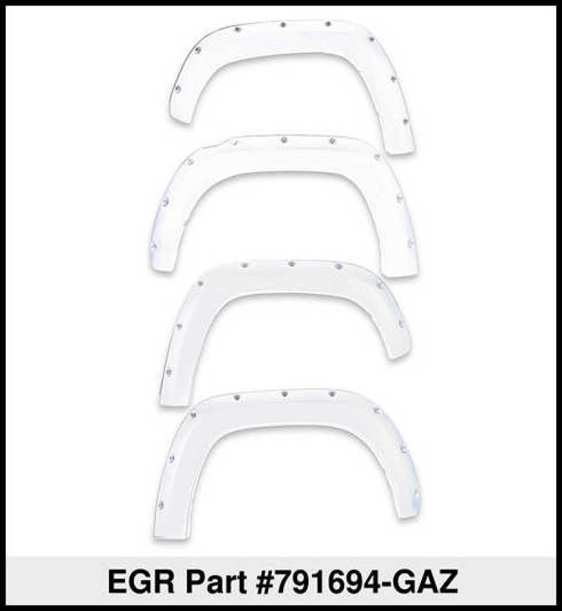 Load image into Gallery viewer, EGR 19-22 Chevrolet Silverado 1500 Summit White Traditional Bolt-On Look Fender Flares Set Of 4
