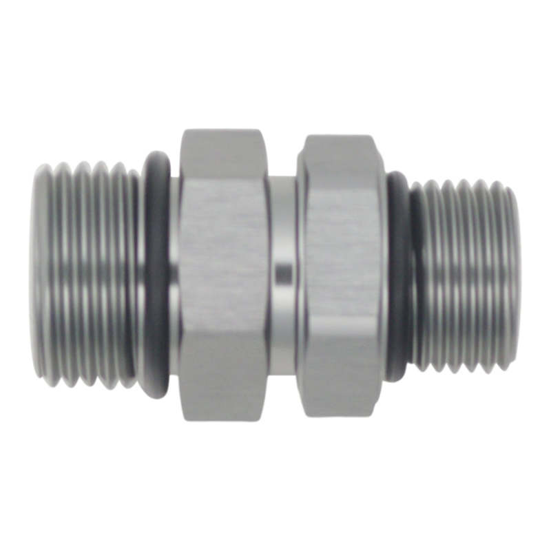 Load image into Gallery viewer, DeatschWerks 8AN ORB Male to 10AN ORB Male Swivel Adapter - Anodized DW Titanium
