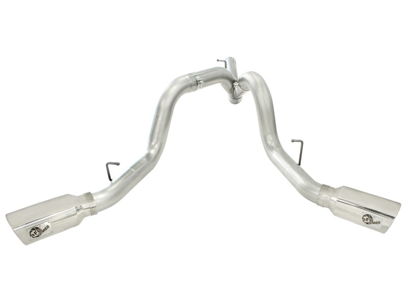 Load image into Gallery viewer, aFe MACHForce XP Exhaust Aluminized Dual Split DPF Back 11-15 GM Diesel Truck V8-6.6L (td) (pol tip)
