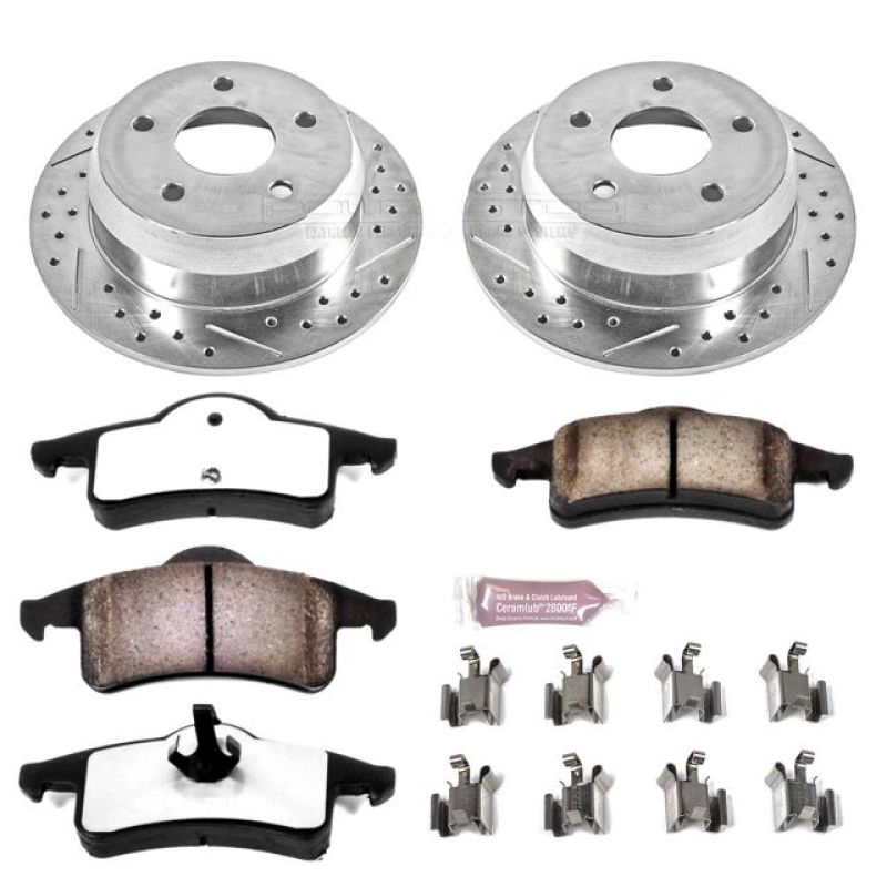Load image into Gallery viewer, Power Stop 99-04 Jeep Grand Cherokee Rear Z36 Truck &amp; Tow Brake Kit
