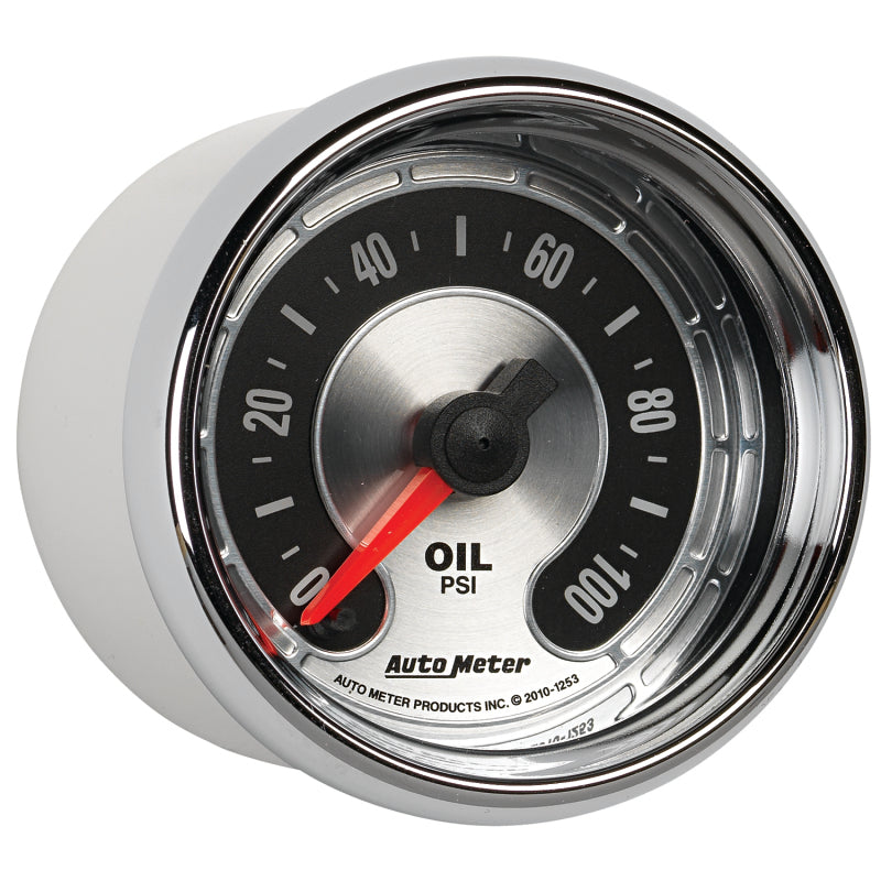 Load image into Gallery viewer, Autometer American Muscle 52mm Full Sweep Electric 0-100 PSI Oil Pressure Gauge
