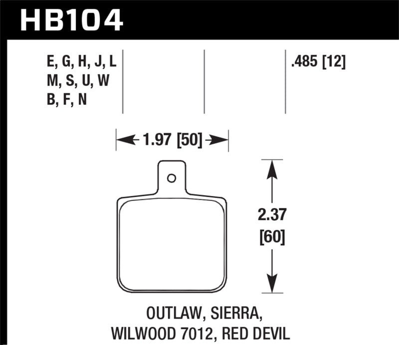 Load image into Gallery viewer, Hawk Sierra/Outlaw/Wilwood HP+ Street Brake Pads
