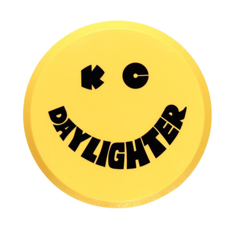 Load image into Gallery viewer, KC HiLiTES 6in. Round Hard Cover for Daylighter/SlimLite/Pro-Sport (Single) - Yellow w/Black Smile

