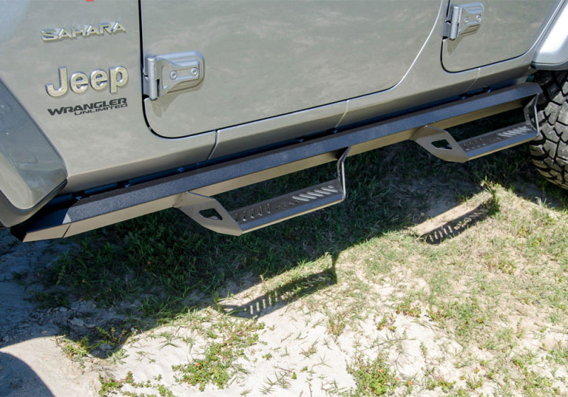 Load image into Gallery viewer, N-Fab Predator Pro Step System 2018 Jeep Wrangler JL 4 Door SUV - Tex. Black
