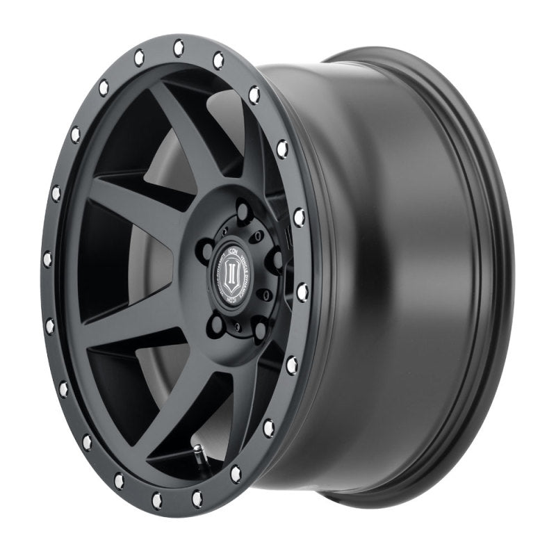 Load image into Gallery viewer, ICON Rebound 17x8.5 5x4.5 0mm Offset 4.75in BS 71.5mm Bore Satin Black Wheel
