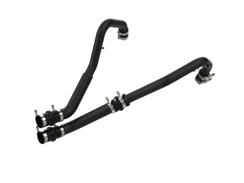 Load image into Gallery viewer, aFe Bladerunner Intercooler Hot Charge Pipe Black 2-2.5in 2021+ Ford F-150 V6-2.7L (tt)
