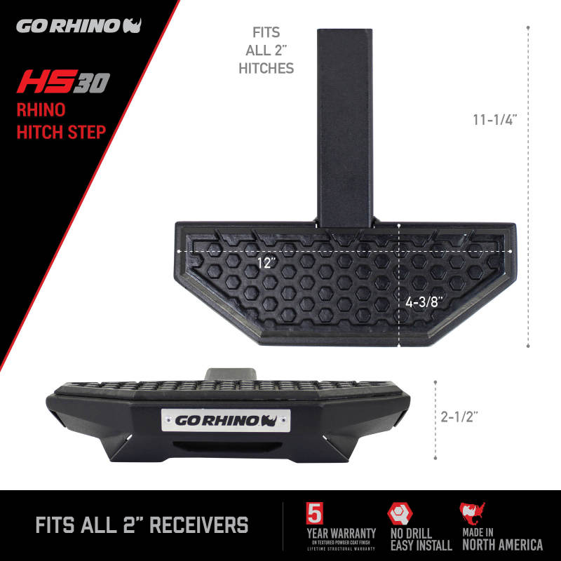 Load image into Gallery viewer, Go Rhino HS-30 Rhino Hitch Step
