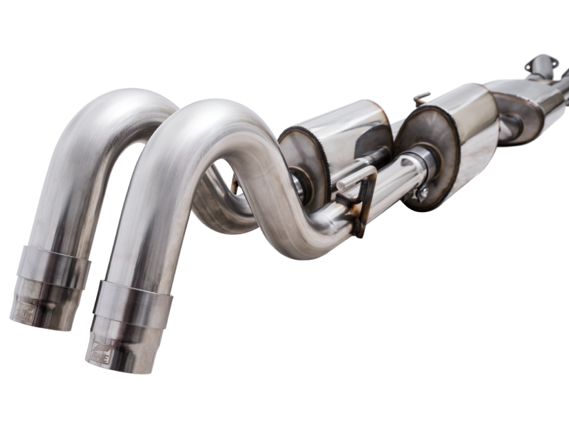 Load image into Gallery viewer, AWE 16-22 Toyota Tacoma 0FG Catback Exhaust w/ BashGuard - Dual Chrome Silver Tips
