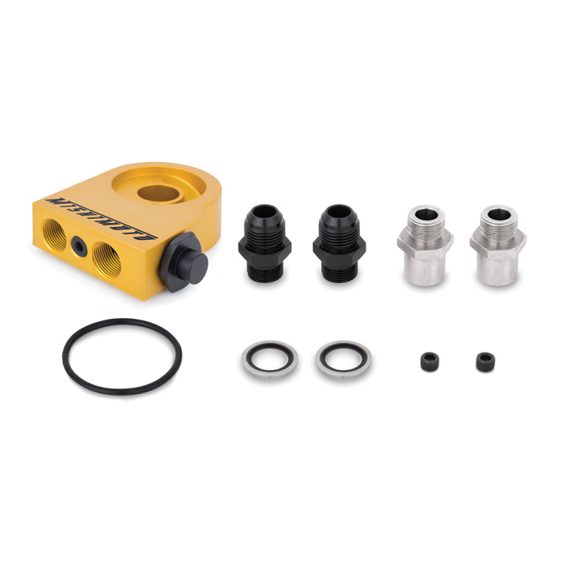 Load image into Gallery viewer, Mishimoto Universal Thermostatic Oil Cooler Kit 16-Row Silver
