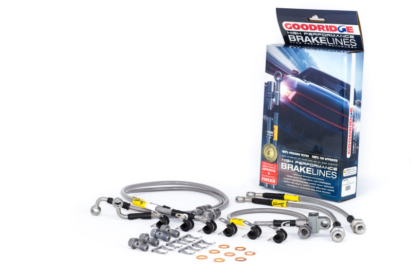 Load image into Gallery viewer, Goodridge 00-06 Chevrolet Tahoe (w/Rear Disc w/o Stabila Trak) Stainless Steel Brake Line Kit
