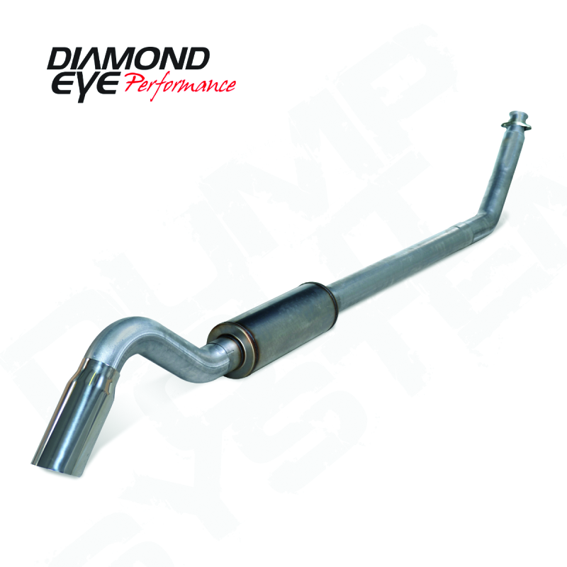 Load image into Gallery viewer, Diamond Eye 4in SS TURBO BACK SGL DUMP OUT 98.5-02 DODGE INCLUDING TIP
