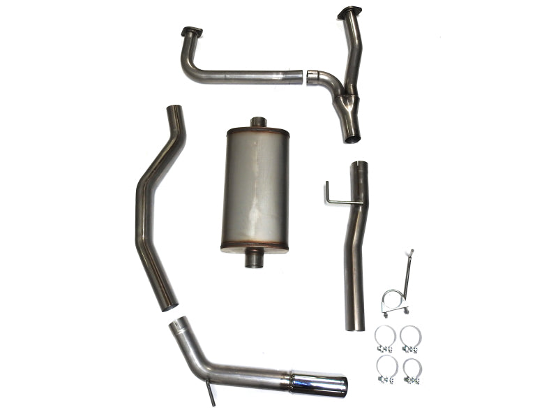 Load image into Gallery viewer, JBA 16-20 Nissan Titan XD (Excl Long Bed) 5.6L 409SS Single Rear Exit Cat-Back Exhaust
