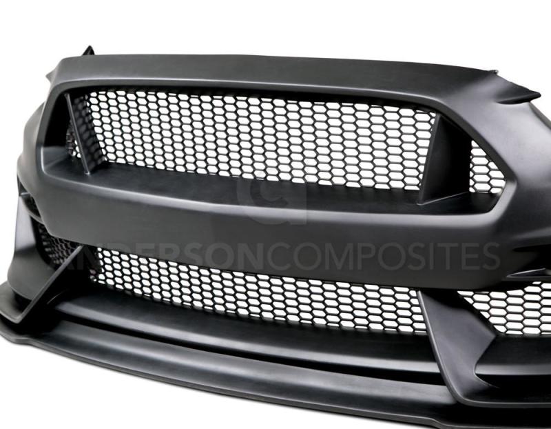 Load image into Gallery viewer, Anderson Composites 15-16 Ford Mustang GT350 Style Fiberglass Front Bumper w/ Front Lip
