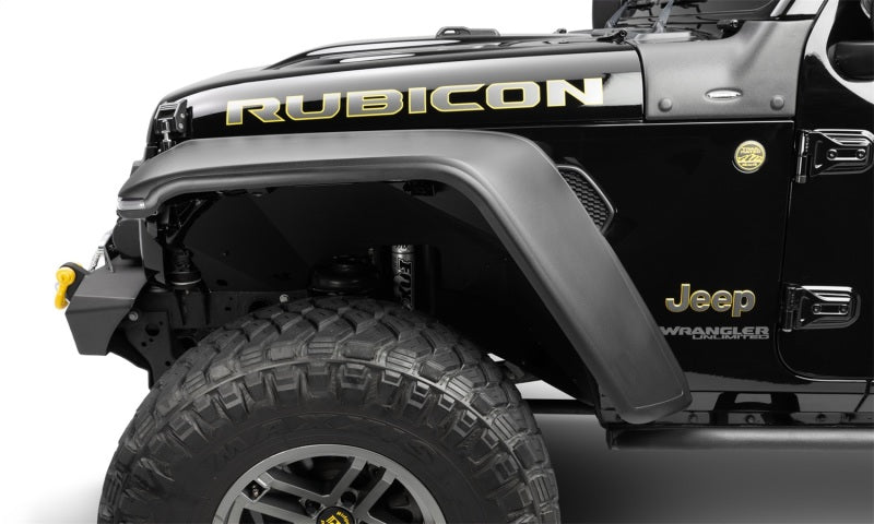 Load image into Gallery viewer, Bushwacker 18-21 Jeep Wrangler JL (2-Door &amp; 4-Door) Flat Style Flares 4pc - Black
