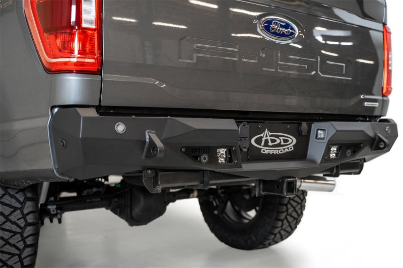 Load image into Gallery viewer, Addictive Desert Designs 2021 Ford F-150 Stealth Fighter Rear Bumper w/ Back up Sensors
