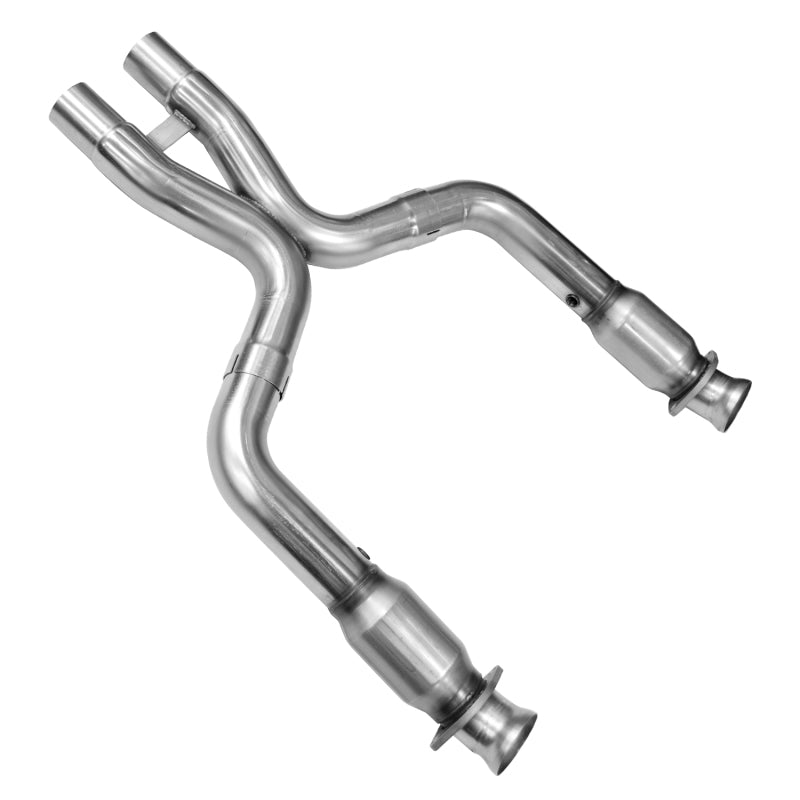 Load image into Gallery viewer, Kooks 11-14 Ford Mustang GT 5.0L 4V 3in x 2 3/4in OEM Exhaust GREEN Cat X Pipe Kooks HDR Req
