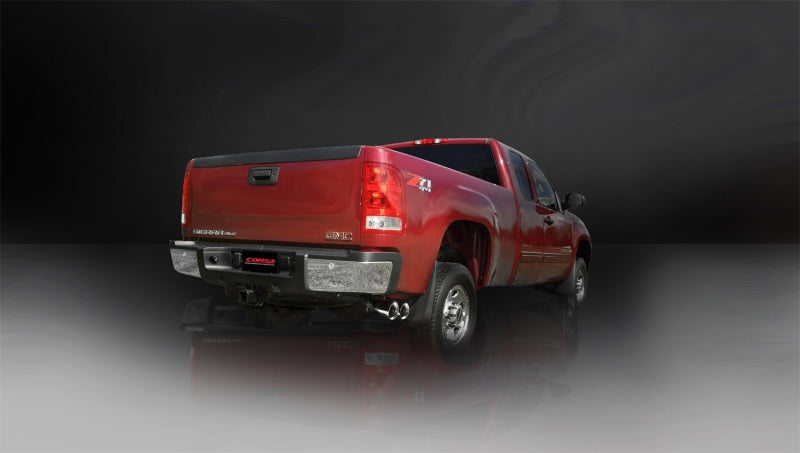 Load image into Gallery viewer, Corsa 2011-2013 Chevrolet Silverado Ext. Cab/Std. Bed 2500 6.0L V8 Polished Sport Cat-Back Exhaust
