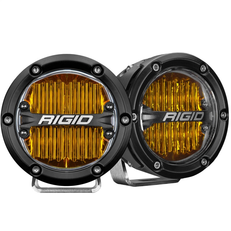 Load image into Gallery viewer, Rigid Industries 360-Series 4in LED SAE J583 Fog Light - Selective Yellow (Pair)
