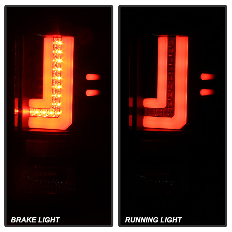 Load image into Gallery viewer, Spyder GMC Sierra 14-16 LED Tail Lights Black Smoke ALT-YD-GS14-LBLED-BSM
