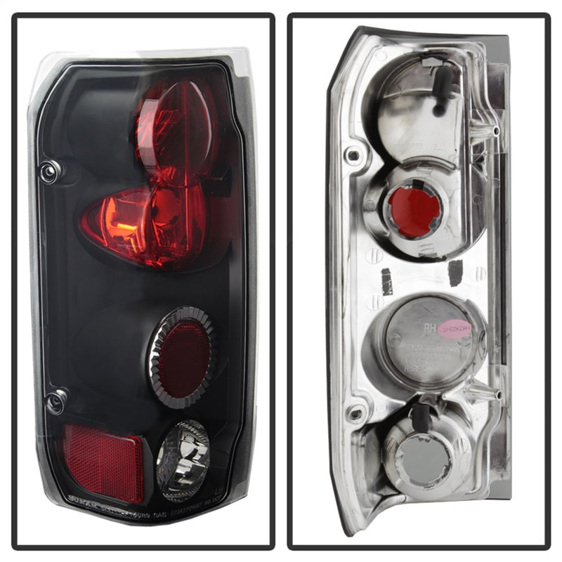 Load image into Gallery viewer, Spyder Ford F150 87-96/Ford Bronco 88-96 Euro Style Tail Lights Black ALT-YD-FF15089-BK
