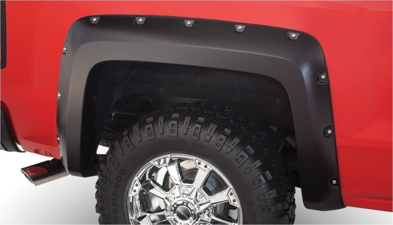 Load image into Gallery viewer, Bushwacker 14-18 Chevy Silverado 1500 Fleetside Pocket Style Flares 4pc - Black
