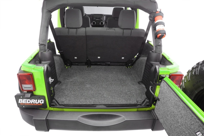 Load image into Gallery viewer, BedRug 07-10 Jeep JK Unlimited 4Dr Rear 5pc Cargo Kit (Incl Tailgate &amp; Tub Liner)
