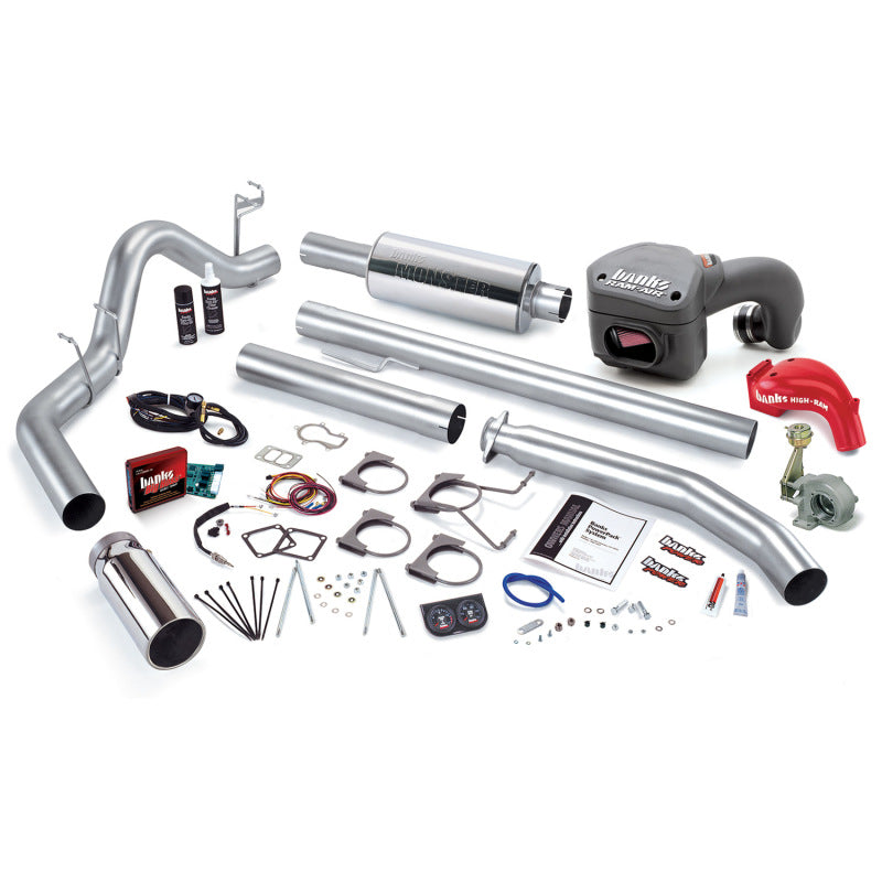 Load image into Gallery viewer, Banks Power 98.5-00 Dodge 5.9L Std Cab PowerPack System - SS Single Exhaust w/ Chrome Tip
