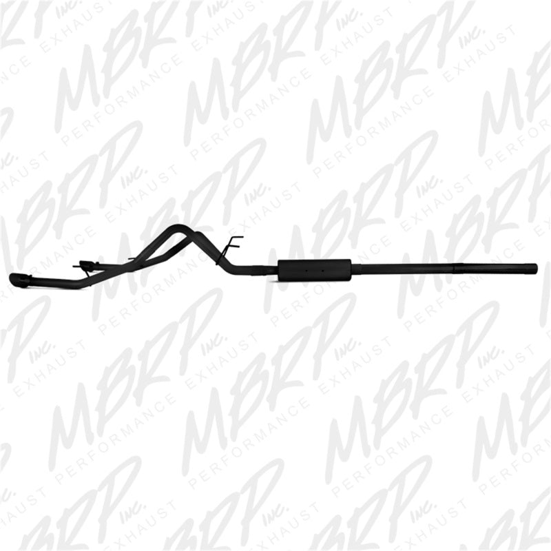 Load image into Gallery viewer, MBRP 09-14 Dodge Ram 1500 5.7L Cat-Back Dual Split Rear (Through Stock Bumper) AL - Black
