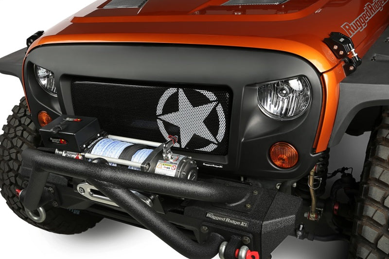 Load image into Gallery viewer, Rugged Ridge Spartan Grille Kit Star 07-18 Jeep Wrangler
