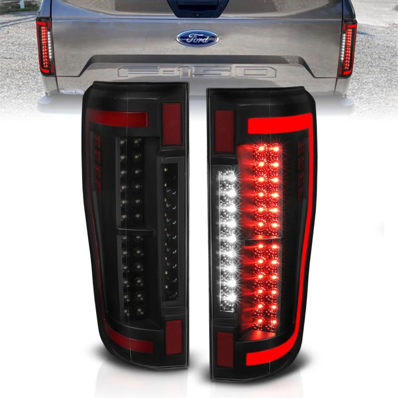 Load image into Gallery viewer, ANZO 2017+ Ford F-250 LED Taillights - Black/Smoke
