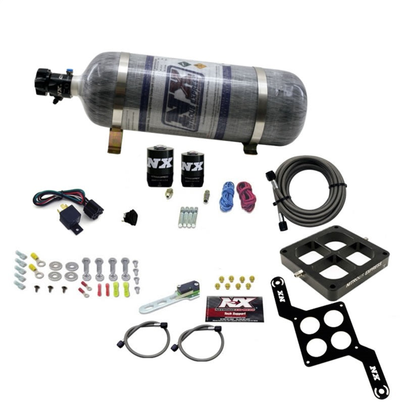 Load image into Gallery viewer, Nitrous Express Dominator Single Entry Crossbar RNC Nitrous Kit (250-750HP) w/Composite Bottle

