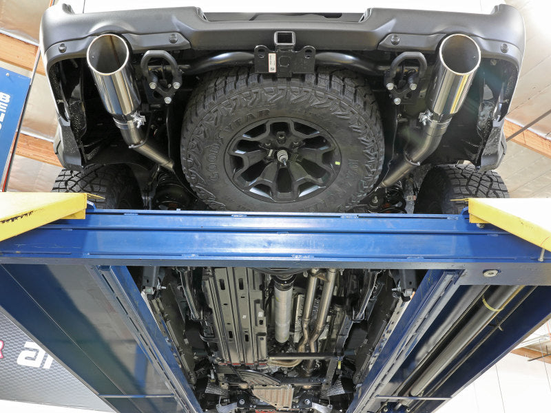 Load image into Gallery viewer, aFe Vulcan Series 3in 304SS Cat-Back Exhaust 21+ Ram 1500 TRX V8-6.2L w/ Black Tips

