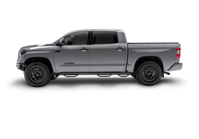 Load image into Gallery viewer, N-Fab Nerf Step 01-06 Chevy-GMC 2500/3500 Crew Cab 6.5ft Bed - Gloss Black - Bed Access - 3in
