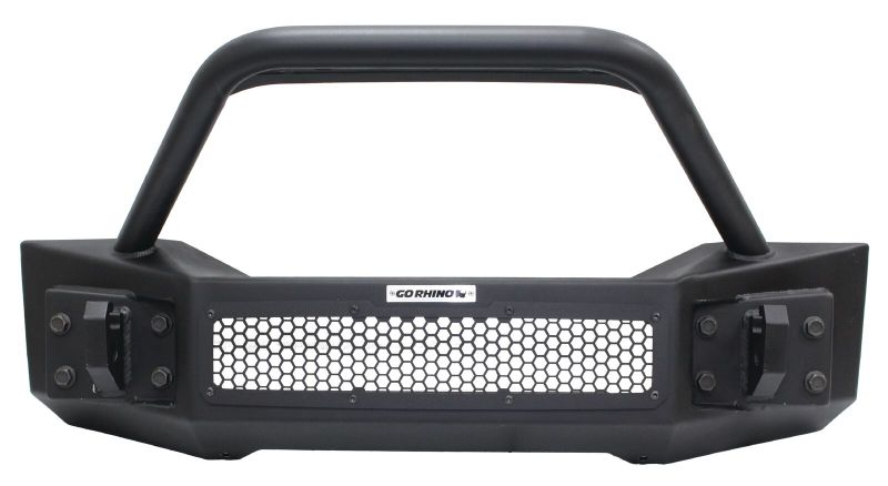 Load image into Gallery viewer, Go Rhino 07-20 Jeep Wrangler JL/JLU/JK/JKU/Gladiator JT Rockline Front Stubby Bumper w/ Overrider
