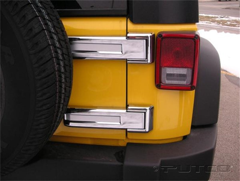 Load image into Gallery viewer, Putco 07-18 Jeep Wrangler - Rear Hinge Cover also Fits Sahara Edition
