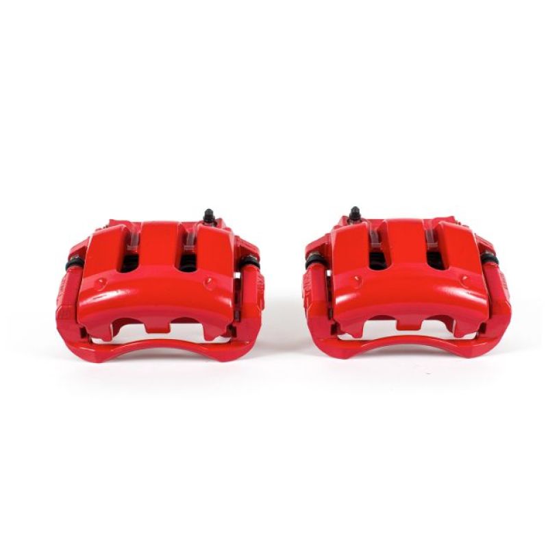 Load image into Gallery viewer, Power Stop 11-14 Ford Mustang Front Red Calipers w/Brackets - Pair
