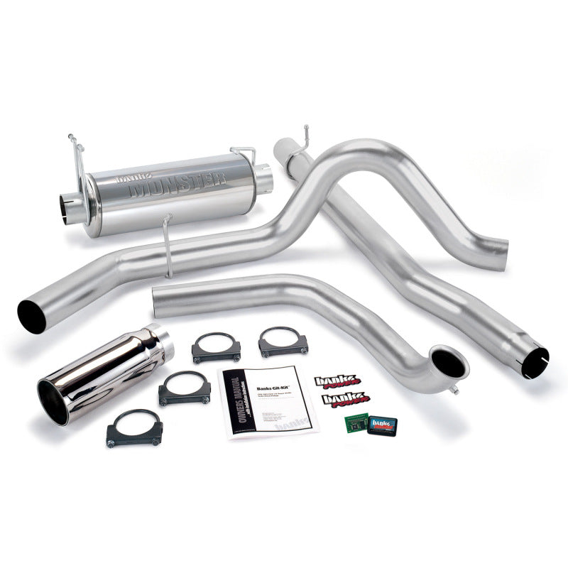 Load image into Gallery viewer, Banks Power 01-03 Ford 7.3L w/Cat Conv Git-Kit - SS Single Exhaust w/ Chrome Tip
