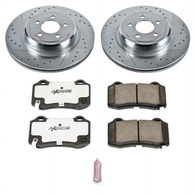 Load image into Gallery viewer, Power Stop 08-23 Dodge Challenger Rear Z26 Street Warrior Brake Kit
