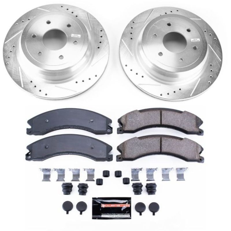 Load image into Gallery viewer, Power Stop 16-18 Nissan Titan XD Rear Z23 Evolution Sport Brake Kit
