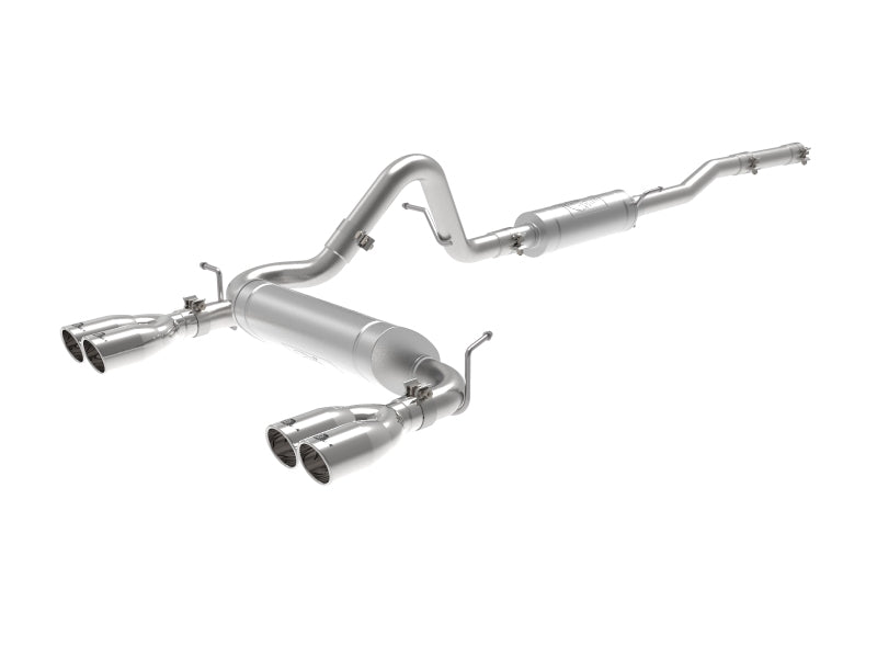 Load image into Gallery viewer, aFe Vulcan Series 2.5in 304SS Cat-Back Exhaust 07-18 Jeep Wrangler (JK) V6-3.6/3.8L w/ Polished Tips
