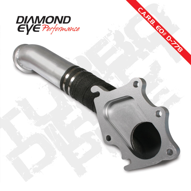Load image into Gallery viewer, Diamond Eye TURBO-DIRECT 3in AL CHEVY LB7 DURAMAX 01-04 5 BTWN TURBO &amp; F PIPE TRANS DIPSTICK MOD REQ
