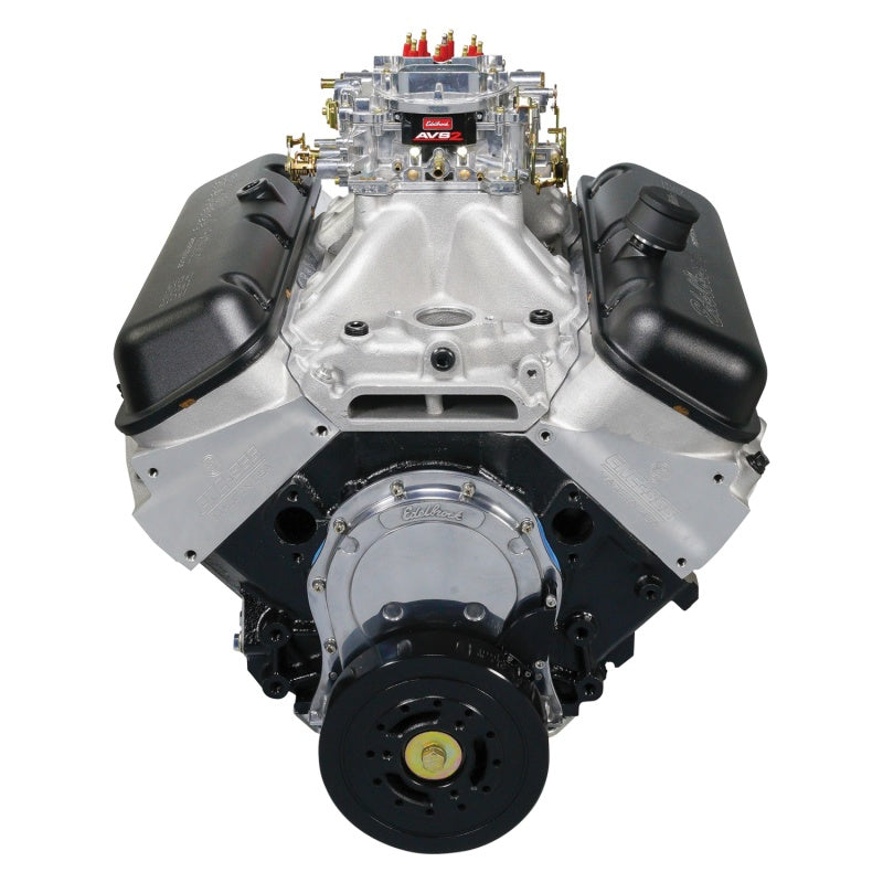 Load image into Gallery viewer, Edelbrock Crate Engine Edelbrock/Pat Musi 555 RPM XT BBC 675 HP Stock Exhaust Port Location
