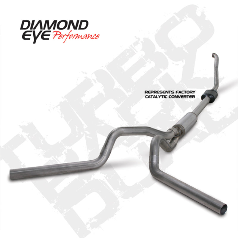 Load image into Gallery viewer, Diamond Eye KIT 4in Turbo Back DUAL SS: 94-97 FORD 7.3L F250/F350 PWRSTROKE NFS W/ CARB EQUIV STDS
